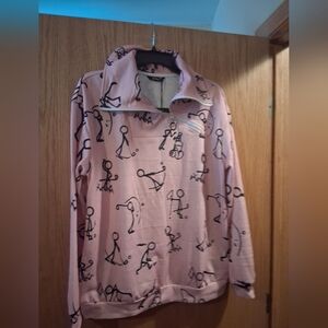 CEGOLFS Womens golf sweatshirt long sleeve pullover jacket, large, Sports